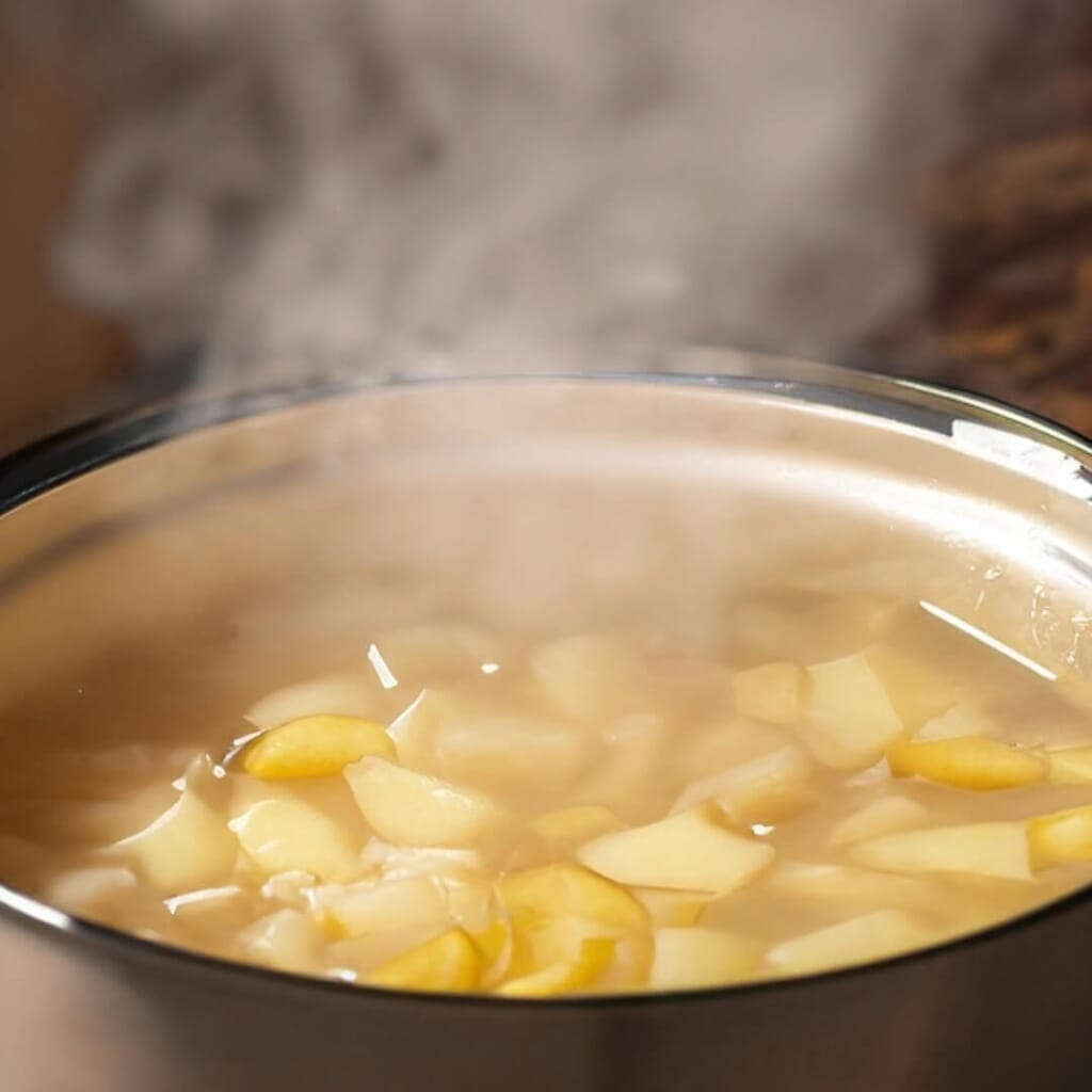 Recipe Direction of Potato And Onion Soup Recipe