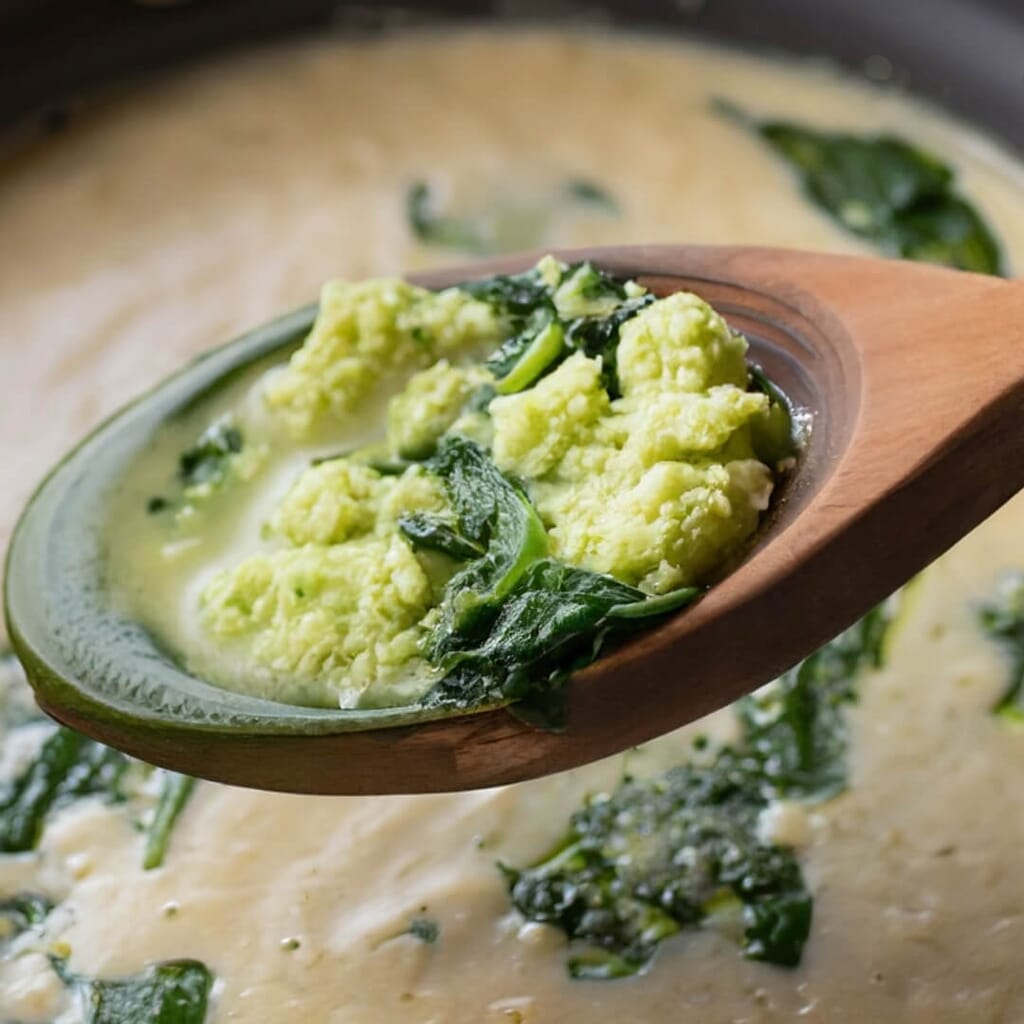 Cauliflower and Spinach Soup