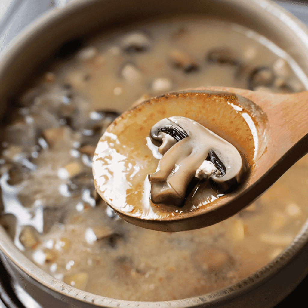 Indian-style mushroom soup recipe 
