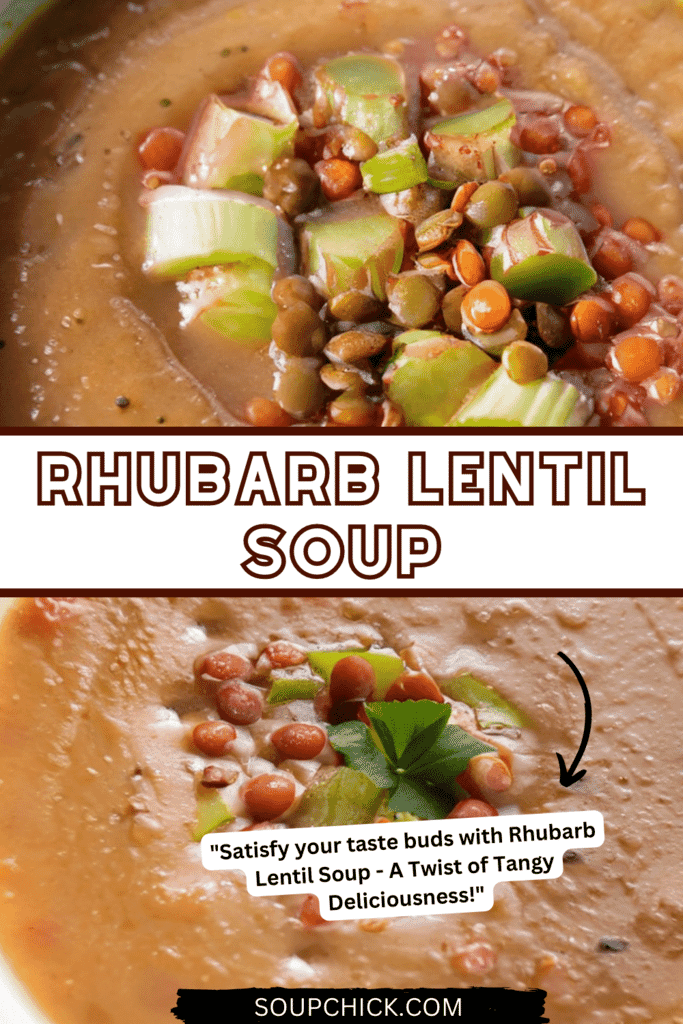 Rhubarb Lentil Soup