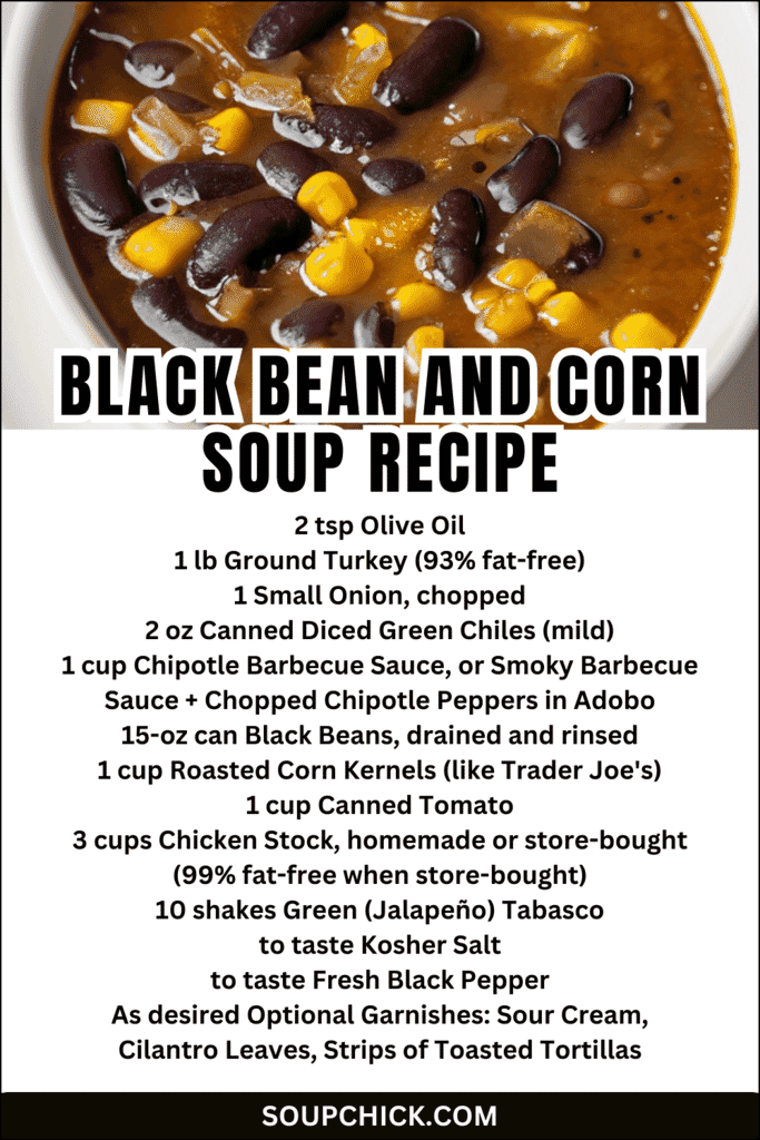 black bean and corn soup