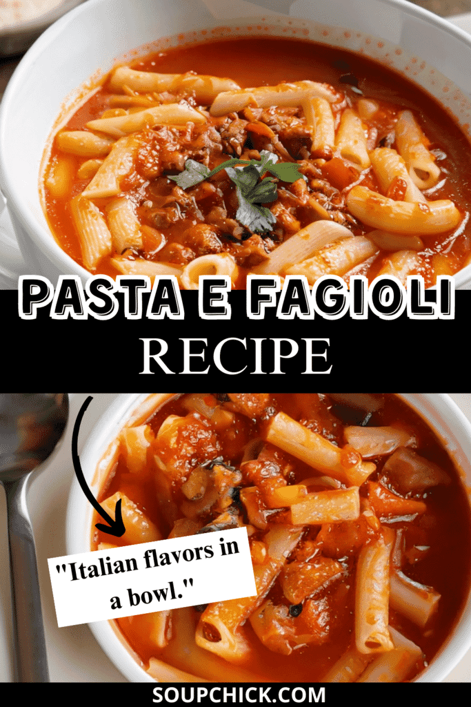 Pasta e Fagioli Recipe: Hearty Italian Comfort in Every Bite